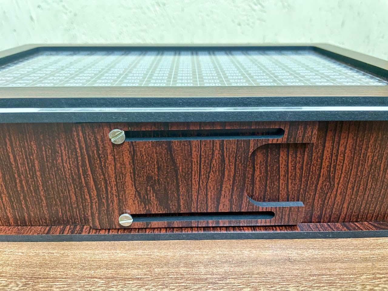 1,00,000 Wooden Savings Box With Reusable Tracker & Marker