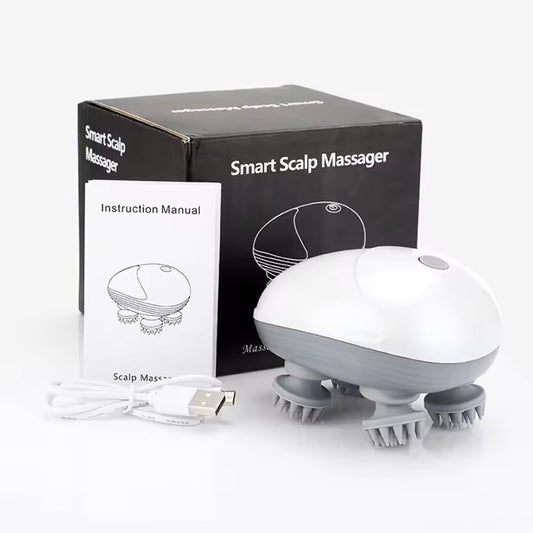 Electrical Head Massager | Type C Charging | Portable Scalp Massager for Hair Growth Relaxation & Stress relief | 3 smart modes